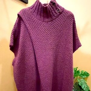 Simply Noelle, Trendy Mulberry Oversized Sweater Vest/Wrap